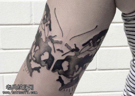 经典地图纹身图案