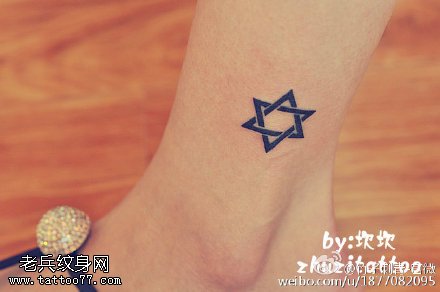 经典六芒星纹身图案