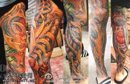 超级炫酷3D画面纹身图案