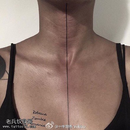 简单的线条纹身图案