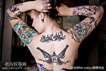 欧美风个性时尚纹身图案