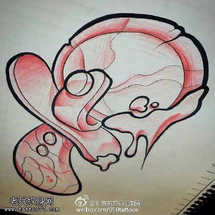  纹身美和痛的极端纯粹的艺术