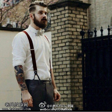 个性时尚花臂纹身图案