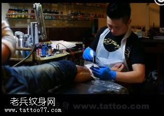武汉老兵纹身店：花腿艺妓花腿艺妓纹身