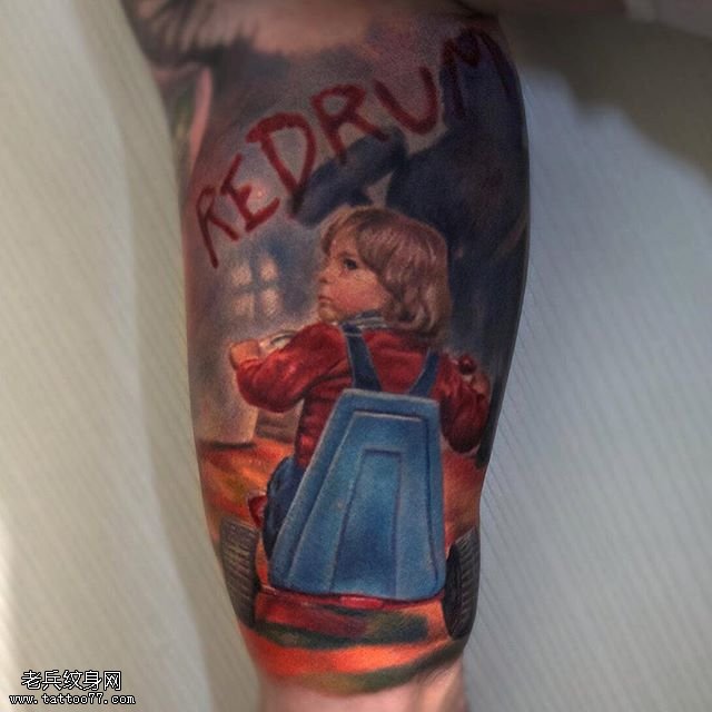 手臂宝宝照片纹身图案