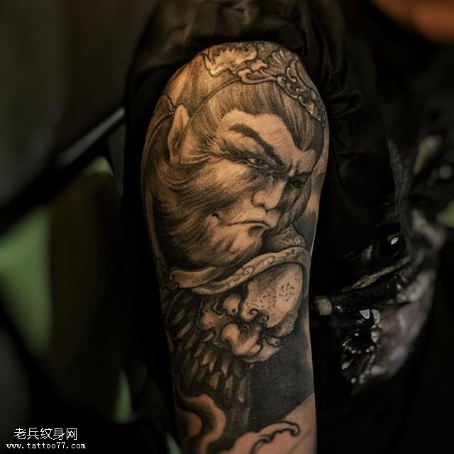 手臂的孙悟空纹身图案