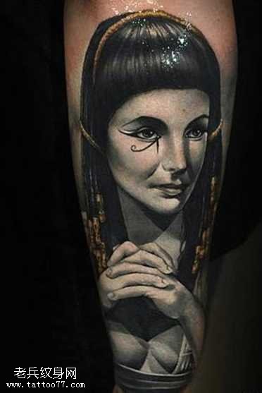 法老艳母纹身图案