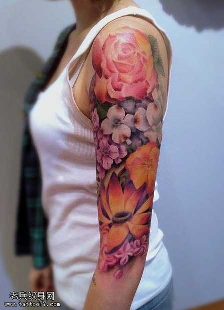 手臂个性的纹身图案