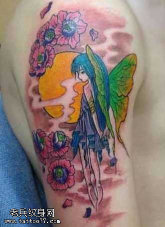 手臂各种天使图案