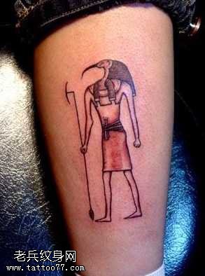 古埃及神话绘纹身图案