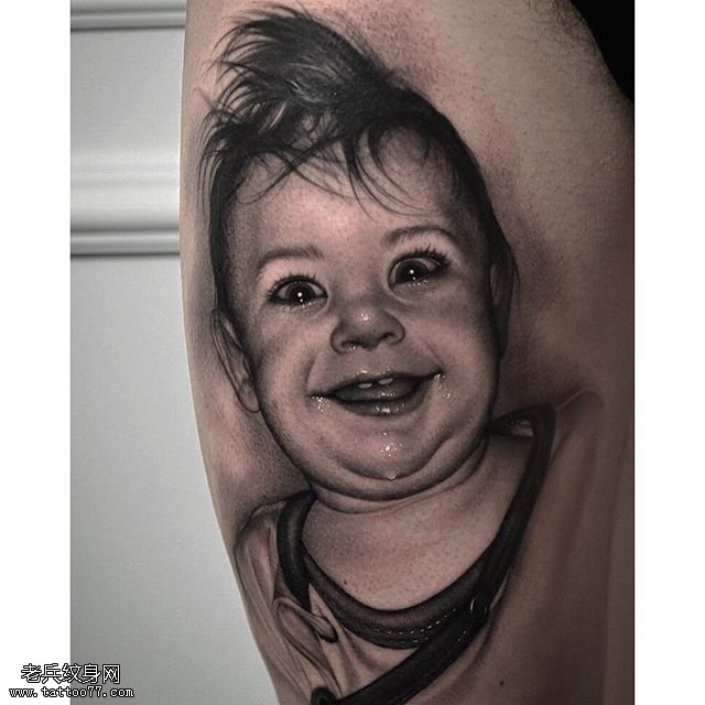 欧美可爱的宝宝纹身图案