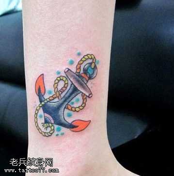 船锚纹身图案