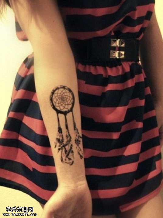 手臂篮球框图腾纹身图案