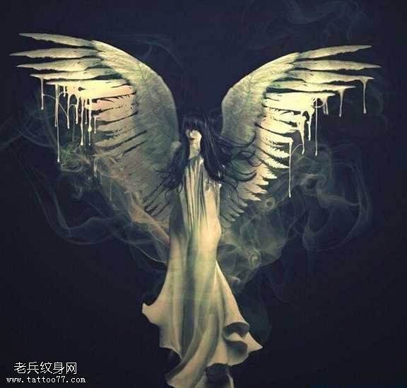 手稿死神纹身图案