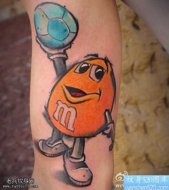 手臂卡通纹身图案