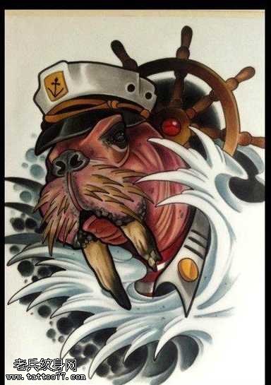 手稿霸气的纹身图案