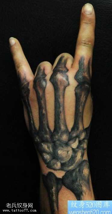 手臂骨纹身图案
