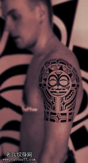 手臂神古图腾纹身图案