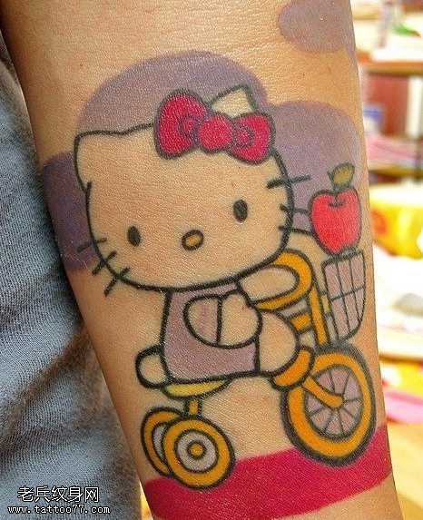 手部卡通纹身图案
