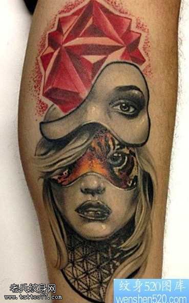 概念人物纹身图案