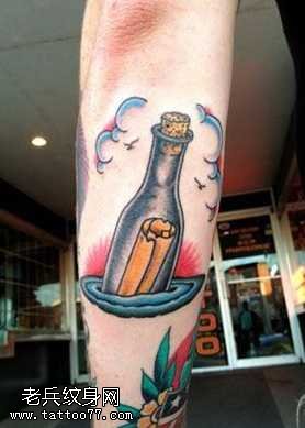 许愿瓶纹身图案