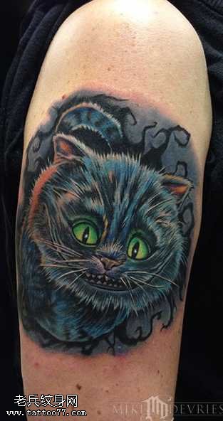 柴郡猫纹身图案