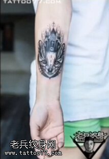 手部猫咪纹身视频过程