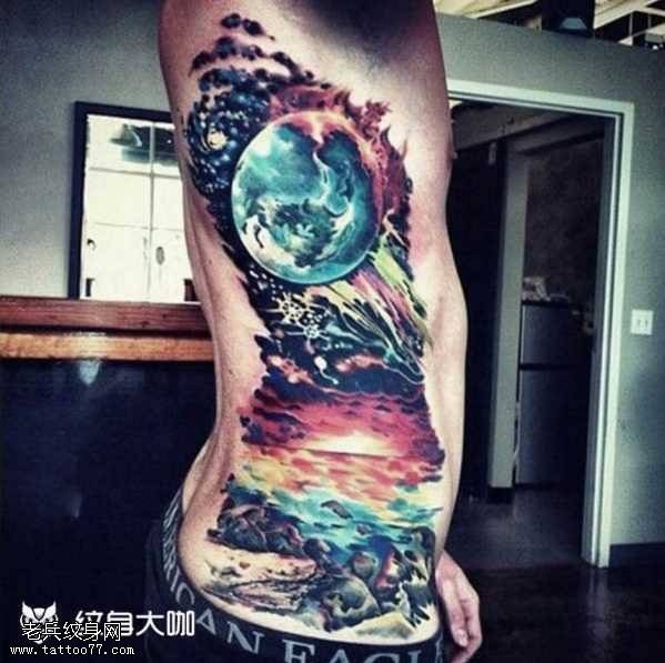 宇宙星球纹身图案