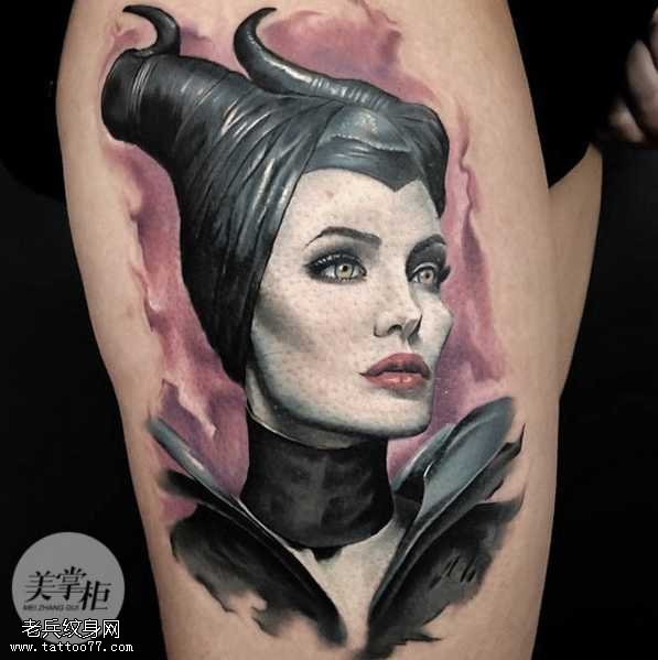 睡美人纹身图案