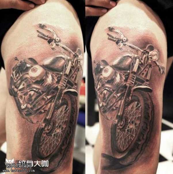摩托车纹身图案