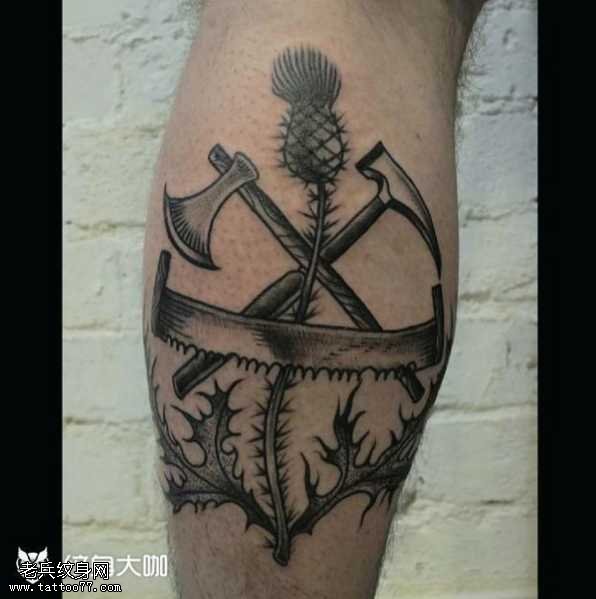 近武器纹身图案