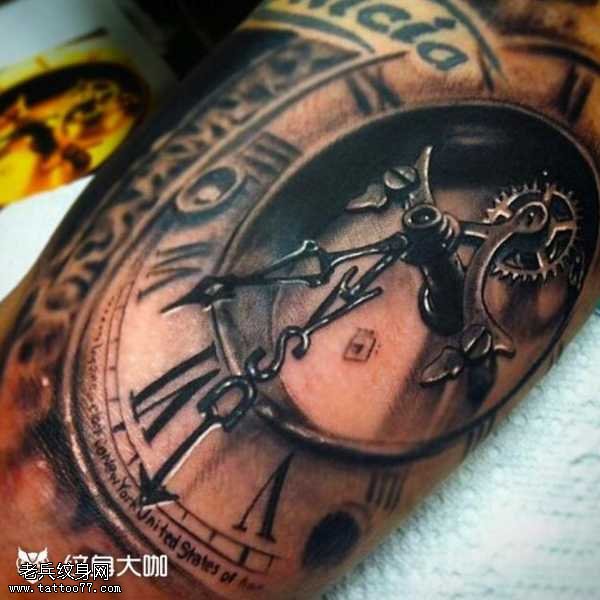 腿部表纹身图案