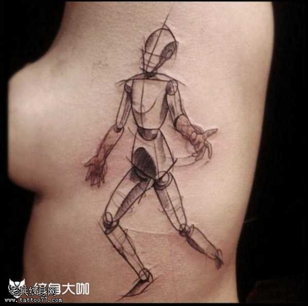 人偶纹身图案