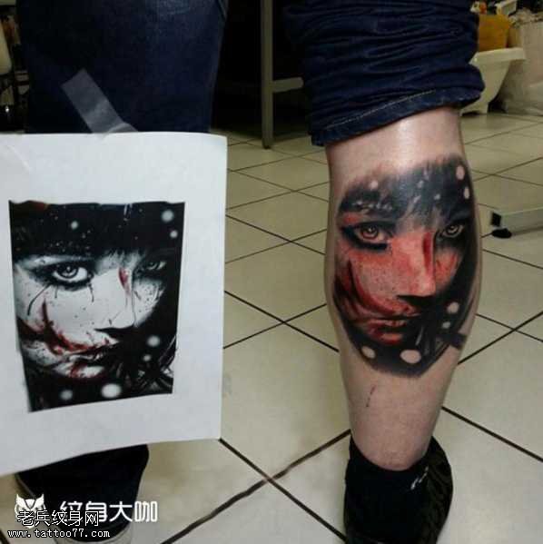 女人物纹身图案