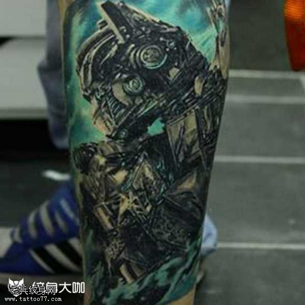 逼真金刚变形纹身图案