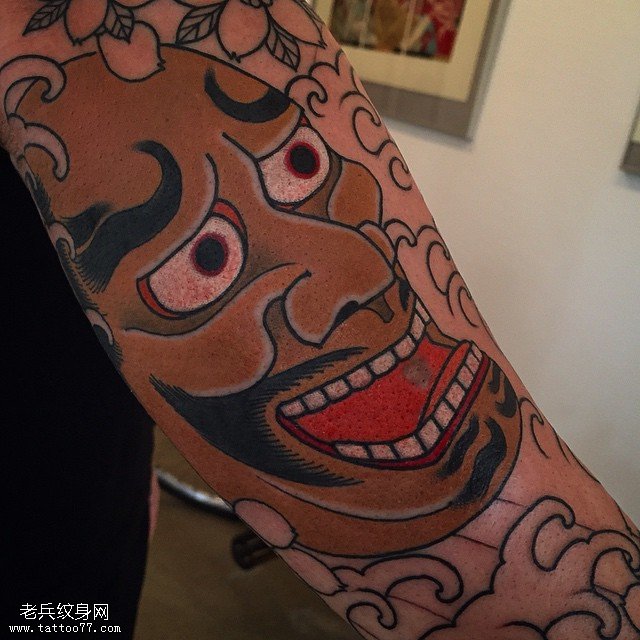 小臂般若纹身图案