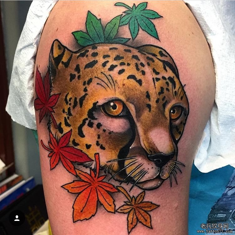 豹子纹身tattoo图案
