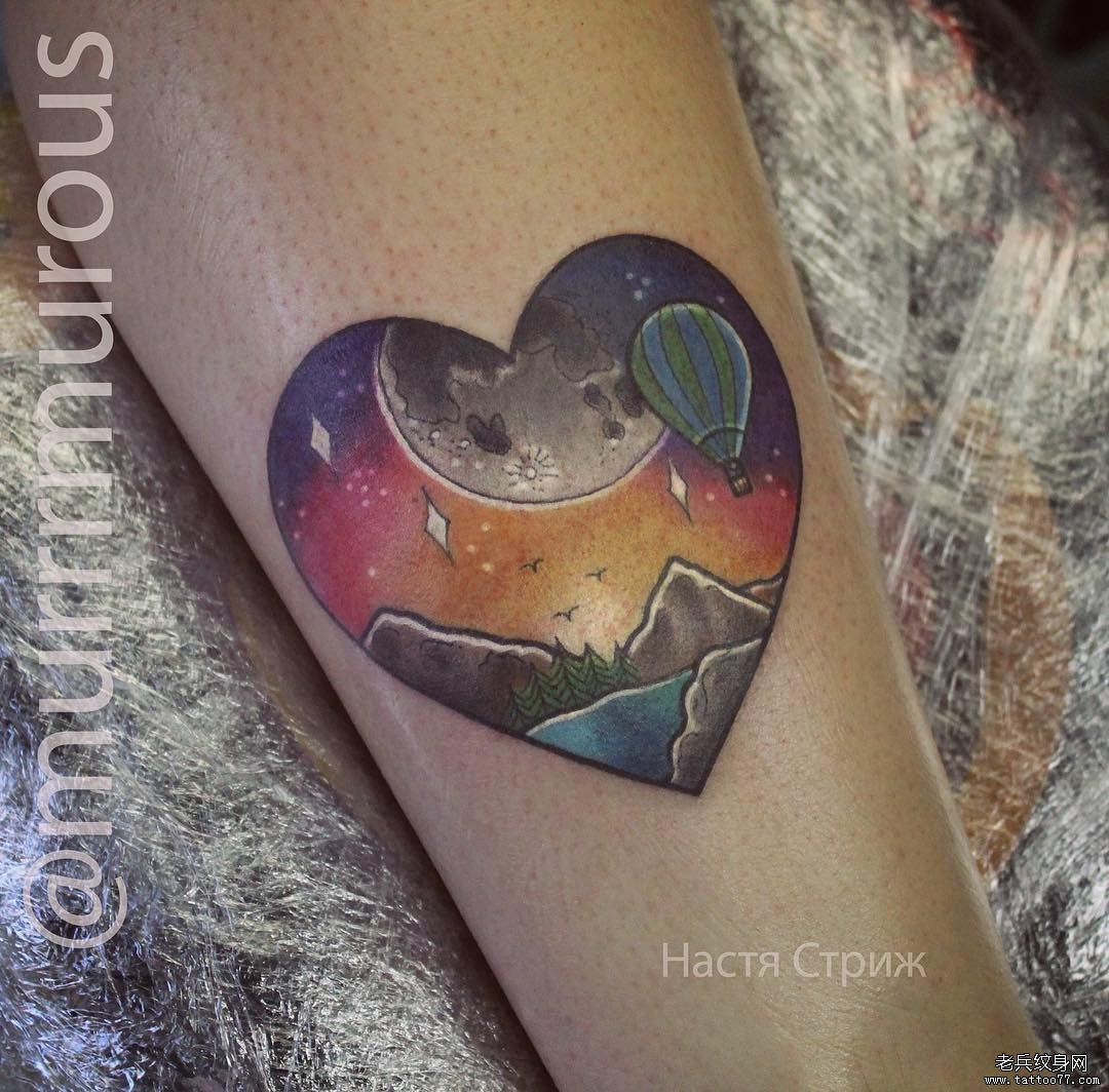 小清新可爱星空风景纹身tattoo