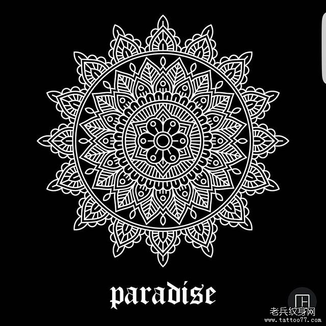 欧美梵花纹身tattoo图案