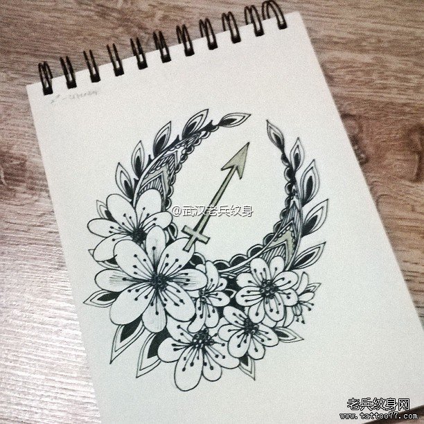 星座射手座纹身图案