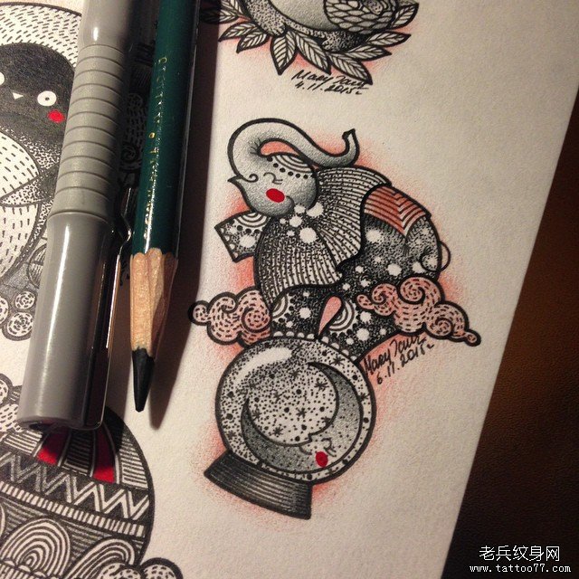 小清新动漫纹身图片