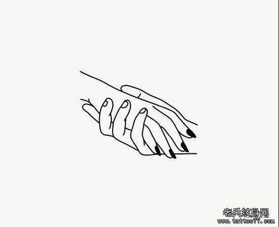 简约线条纹身图案