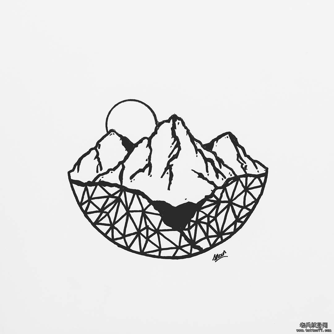 小清新风景 纹身图片