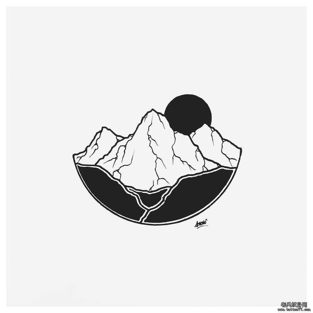 小清新风景纹身图片