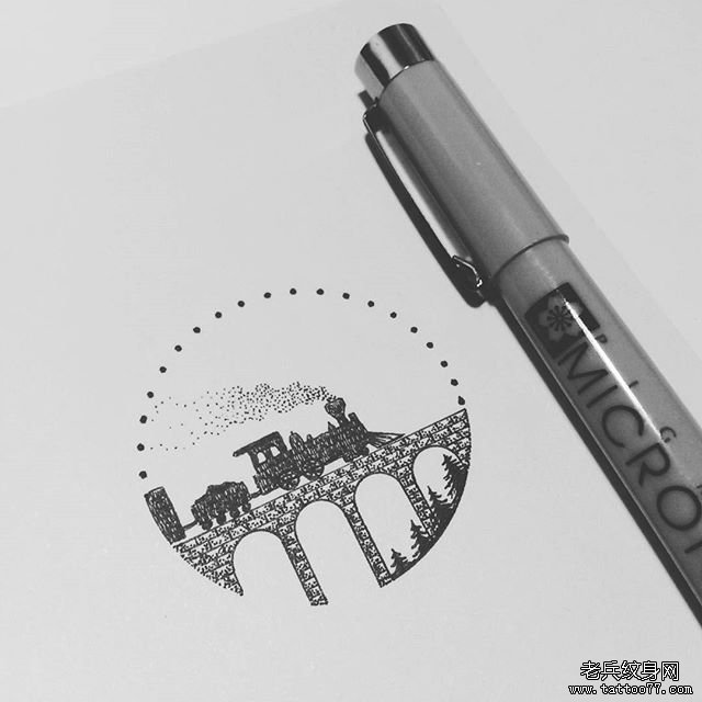 小清新风景 纹身图片