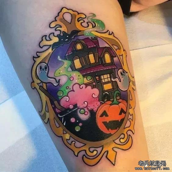 手臂卡通纹身图案