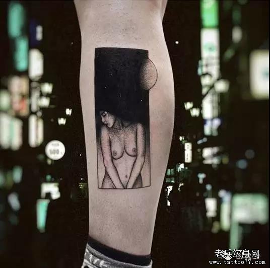 手臂小清新纹身图案