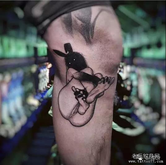 侧腰小清新纹身图案