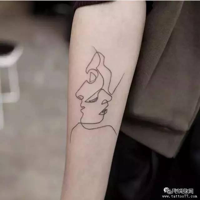 小臂小清新污图纹身图案