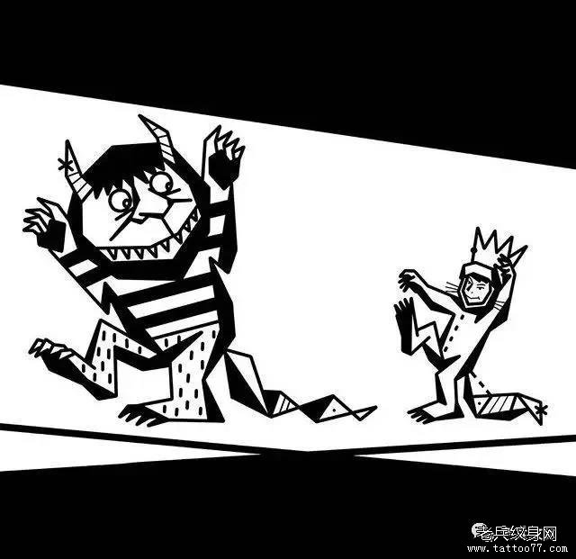 图腾小老虎纹身图案